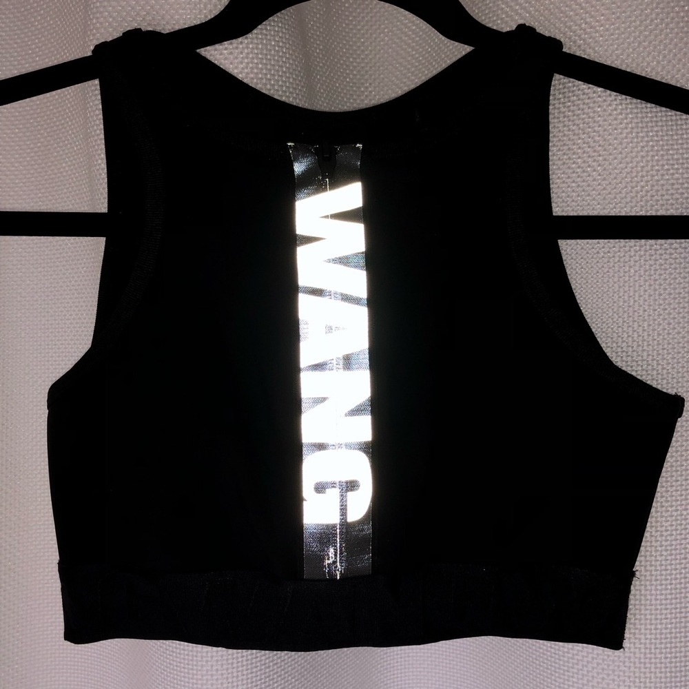 Black Scuba Sports Bra w/reflective logo